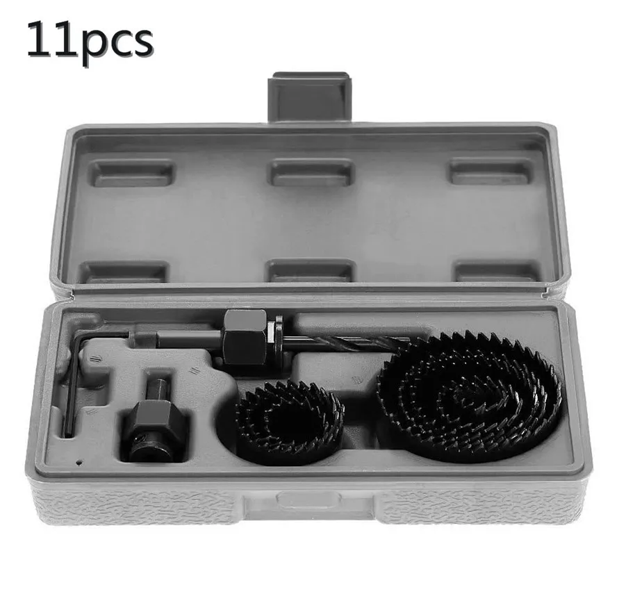 Hot 11pcs/16pcs Hole Saw Cutting Set Kit Drilling Tool Wood Metal Cutter high quality Mandrels Saws Core Drill Bits Woodworking
Hot 11pcs/16pcs Hole Saw Cutting Set Kit Drilling Tool Wood Metal Cutter high quality Mandrels Saws Core Drill Bits Woodworking