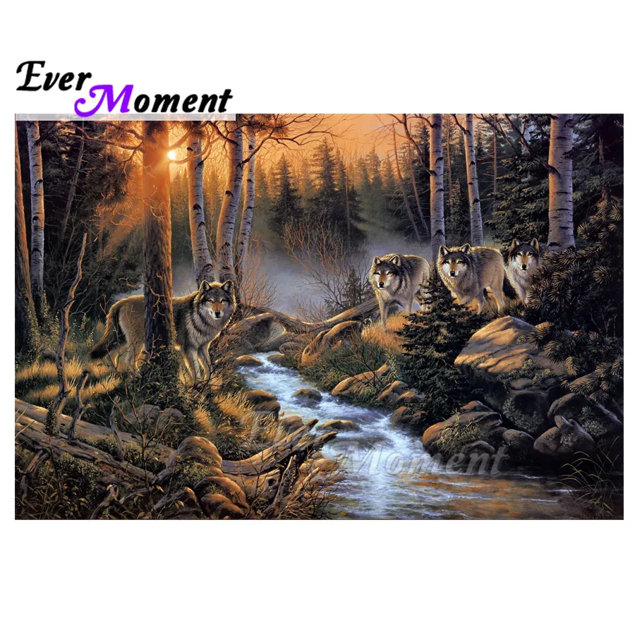 Ever Moment Diamond Painting Wolf Stream Forest Full Square Drill 5D DIY Mosaic Diamond Embroidery Cross Stitch Decor 3F1337
Ever Moment Diamond Painting Wolf Stream Forest Full Square Drill 5D DIY Mosaic Diamond Embroidery Cross Stitch Decor 3F1337