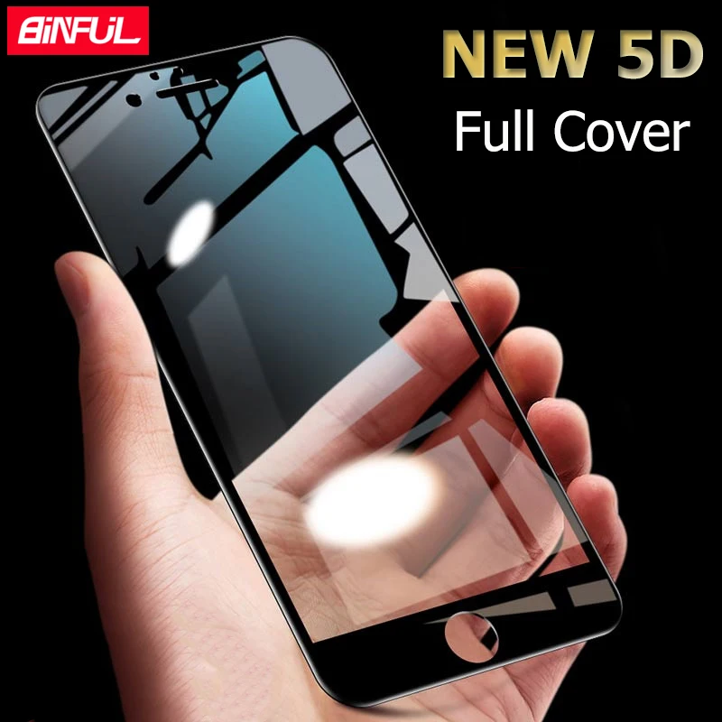 BiNFUL Tempered Glass For iPhone 7 Plus 6 6s Screen Protector For iPhone X XR 8 XS Max Full Cover 5D Protective Film
BiNFUL Tempered Glass For iPhone 7 Plus 6 6s Screen Protector For iPhone X XR 8 XS Max Full Cover 5D Protective Film