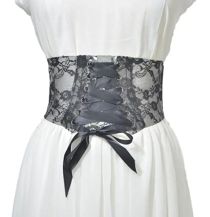 Women's runway fashion transparent lace elastic Cummerbunds female Dress Corsets Waistband Belts decoration wide belt R1383
Women's runway fashion transparent lace elastic Cummerbunds female Dress Corsets Waistband Belts decoration wide belt R1383