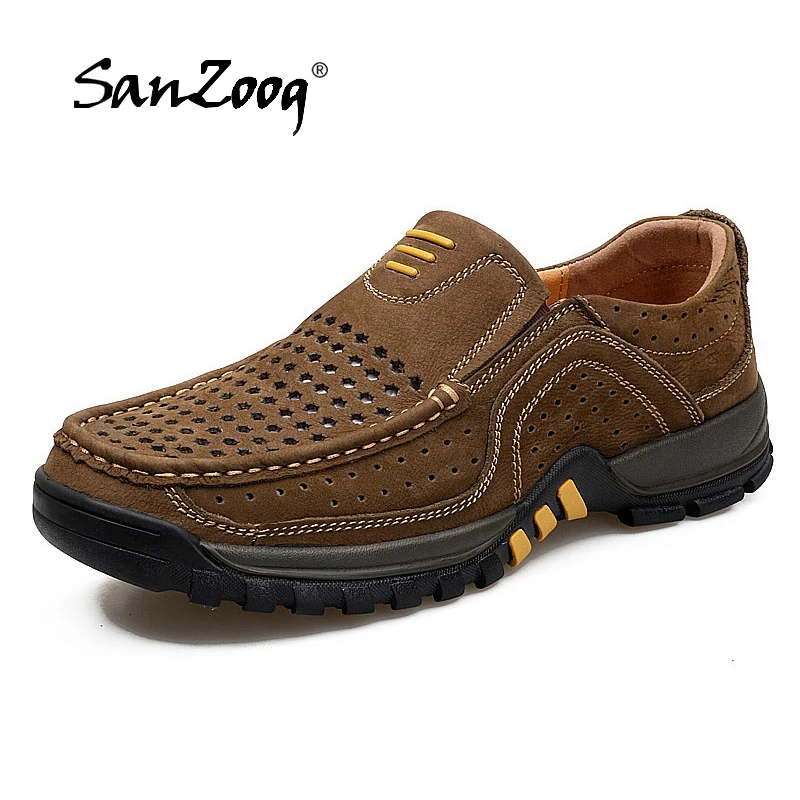 Brand Genuine Leather Outdoor Men Shoes Cargo Style Anti-Slip Hard-Wearing Walking Shoes Breathable Safety Working Shoes
Brand Genuine Leather Outdoor Men Shoes Cargo Style Anti-Slip Hard-Wearing Walking Shoes Breathable Safety Working Shoes