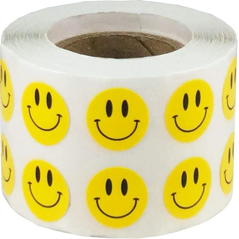 Smart Sticker Yellow Smiley Face Happy Stickers 2" Inch Round Circle Teacher Labels 500 Total
Smart Sticker Yellow Smiley Face Happy Stickers 2" Inch Round Circle Teacher Labels 500 Total