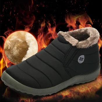 New 2018 Fashion Larger Size Snow Winter Boots Men's Flats Casual Shoes Lightweight Waterproof Ankle Boots Solid Black Shoes
New 2018 Fashion Larger Size Snow Winter Boots Men's Flats Casual Shoes Lightweight Waterproof Ankle Boots Solid Black Shoes