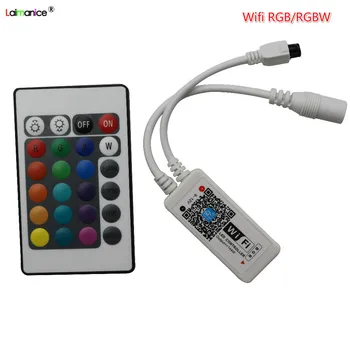 Wifi LED RGB / RGBW Controller Magic Home DC12V 24Key Phone APP IR Remote Control for RGB / RGBW LED Strip/Ceiling/Panel Light
Wifi LED RGB / RGBW Controller Magic Home DC12V 24Key Phone APP IR Remote Control for RGB / RGBW LED Strip/Ceiling/Panel Light