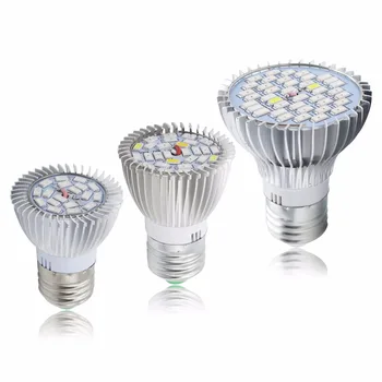 High Power 5730SMD LED E27 GU10 E14 18W / 28W / 35W Full Spectrum LED Grow Light For Plants Vegetables Hydroponics AC85-265V
High Power 5730SMD LED E27 GU10 E14 18W / 28W / 35W Full Spectrum LED Grow Light For Plants Vegetables Hydroponics AC85-265V