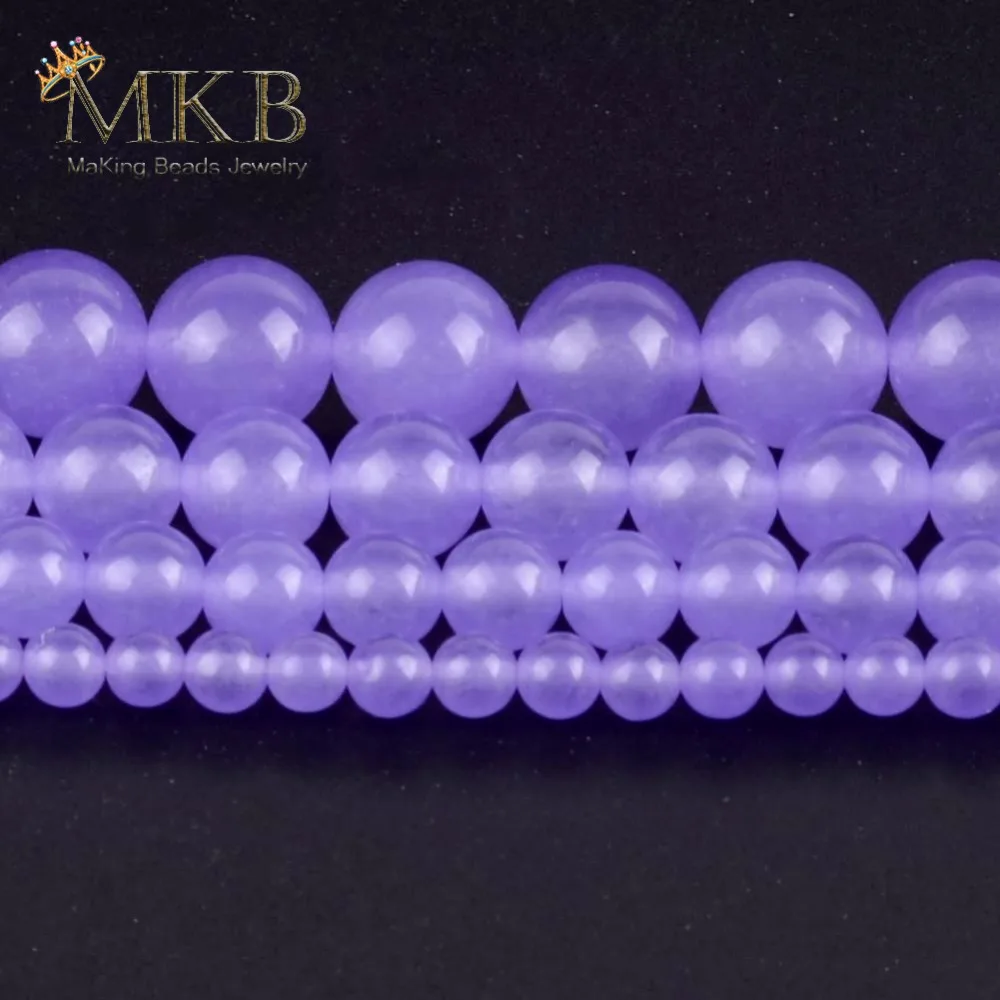 Natural Stones Purple Chalcedony Jades Round Beads for Jewelry Making 4 6 8 10 12mm Spacer Ball Beads Diy Bracelet Jewellery
Natural Stones Purple Chalcedony Jades Round Beads for Jewelry Making 4 6 8 10 12mm Spacer Ball Beads Diy Bracelet Jewellery