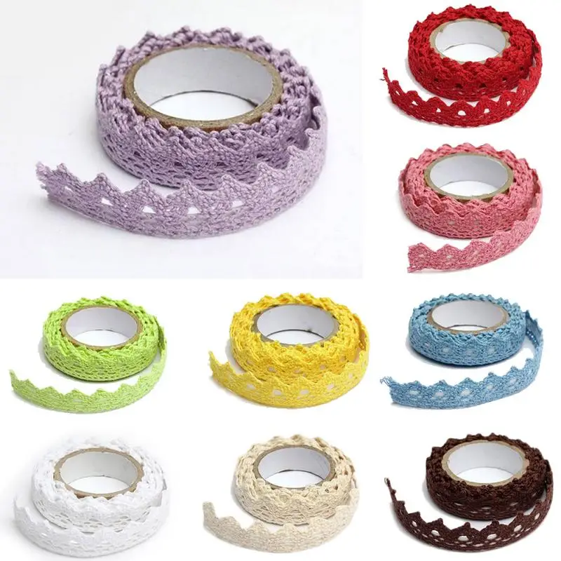 1 Roll DIY Fabric Lace Washi Tape Self Adhesive Scrapbook Sticker Fabric Lace Washi Tape 9 Color to Choose Sewing Accessary #705
1 Roll DIY Fabric Lace Washi Tape Self Adhesive Scrapbook Sticker Fabric Lace Washi Tape 9 Color to Choose Sewing Accessary #705