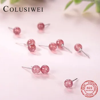 COLUSIWEI 925 Sterling Silver Women's Jewelry trendy Tiny Strawberry Crystal Stud Earrings Gift for Women Girls Kids Lady Madam
COLUSIWEI 925 Sterling Silver Women's Jewelry trendy Tiny Strawberry Crystal Stud Earrings Gift for Women Girls Kids Lady Madam