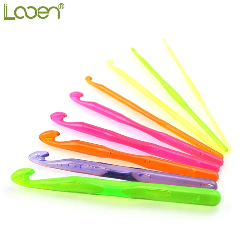 Looen 9 PCS/set 3.0mm-12.0mm Crochet Hook Set Multi-color Plastic Transparent Craft Knit Crochet Hooks Knitting Needles Weave
Looen 9 PCS/set 3.0mm-12.0mm Crochet Hook Set Multi-color Plastic Transparent Craft Knit Crochet Hooks Knitting Needles Weave