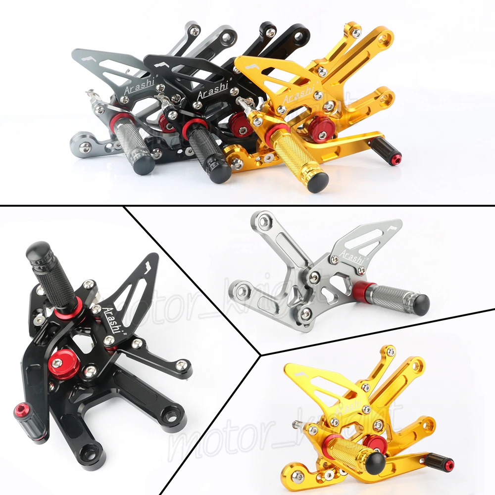 Arashi CNC Adjustable Rider Rear Sets Rearset Footrest Foot Rest Pegs For Yamaha YZF R6 2017 2018
Arashi CNC Adjustable Rider Rear Sets Rearset Footrest Foot Rest Pegs For Yamaha YZF R6 2017 2018