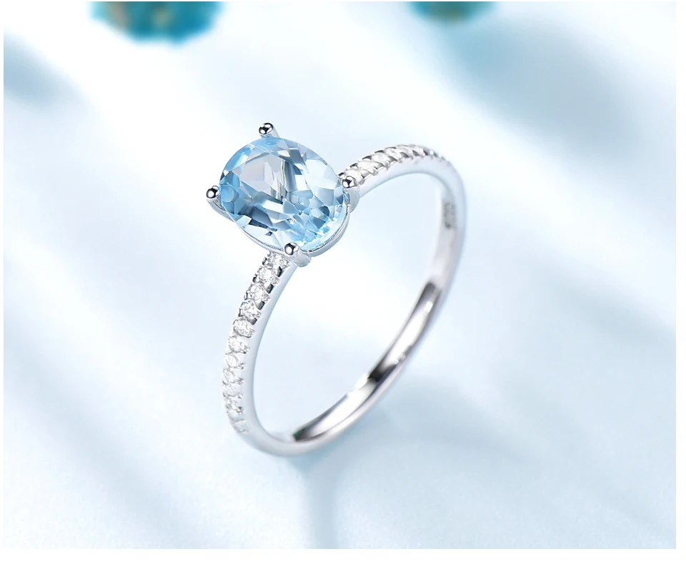 UMCHO Nano Sky blue 925 sterling silver rings for women RUJ087B-1-PC (5)