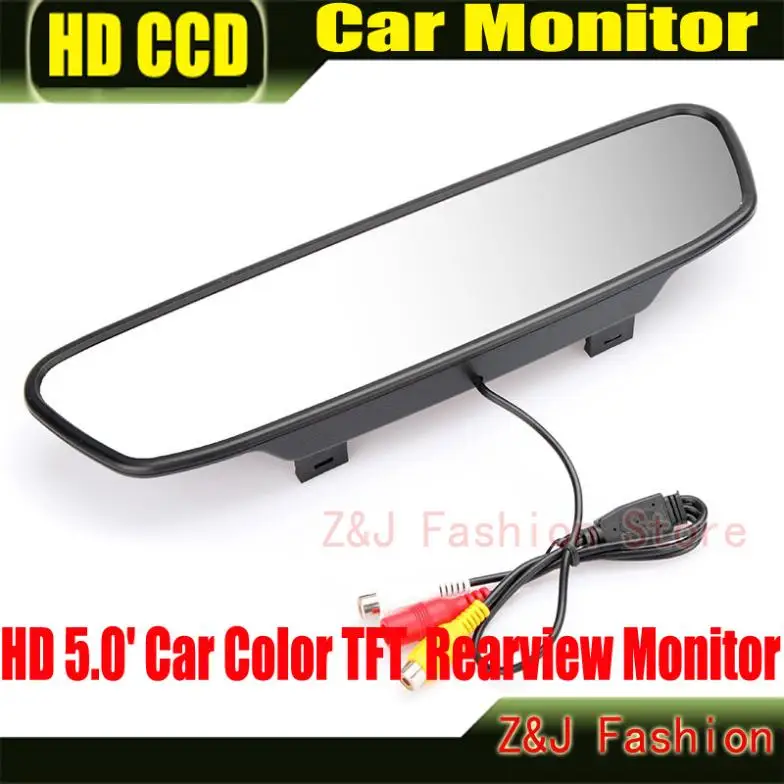 Монитор для зеркала заднего вида Автомобильный 5 дюймов 16:9 DC 12 В|monitor cart|mirror on mobile