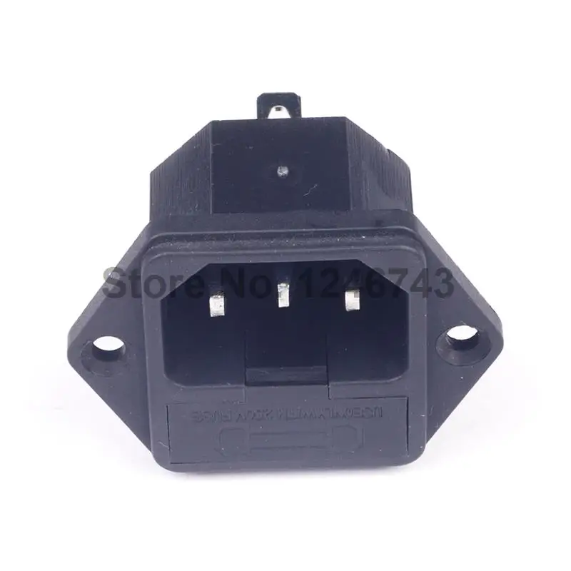 5PCS SP-862 10A/250A AC Power Socket /Outlet/Jack with Fuse Base:5*20MM