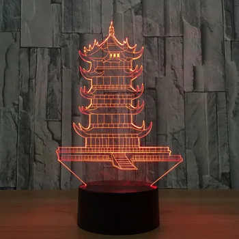 Chinese Leifeng Pagoda Shape 3D Night Light Tower Lamp Led 7 Colors Changing Touch Switch Decoration Table Lamp Toys Decor Gift
Chinese Leifeng Pagoda Shape 3D Night Light Tower Lamp Led 7 Colors Changing Touch Switch Decoration Table Lamp Toys Decor Gift