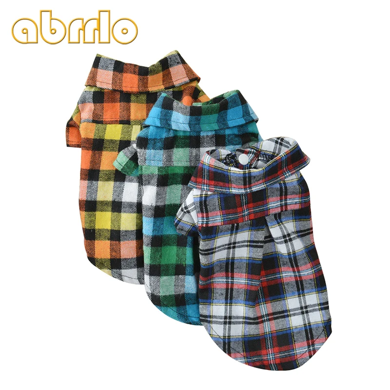 Abrrlo New Pet Dog Shirt Lapel Plaid Stripes Dogs Clothes Cute Patchwork Buttons Puppy Clothing Shirts Summer Pets Dogs Coats
Abrrlo New Pet Dog Shirt Lapel Plaid Stripes Dogs Clothes Cute Patchwork Buttons Puppy Clothing Shirts Summer Pets Dogs Coats