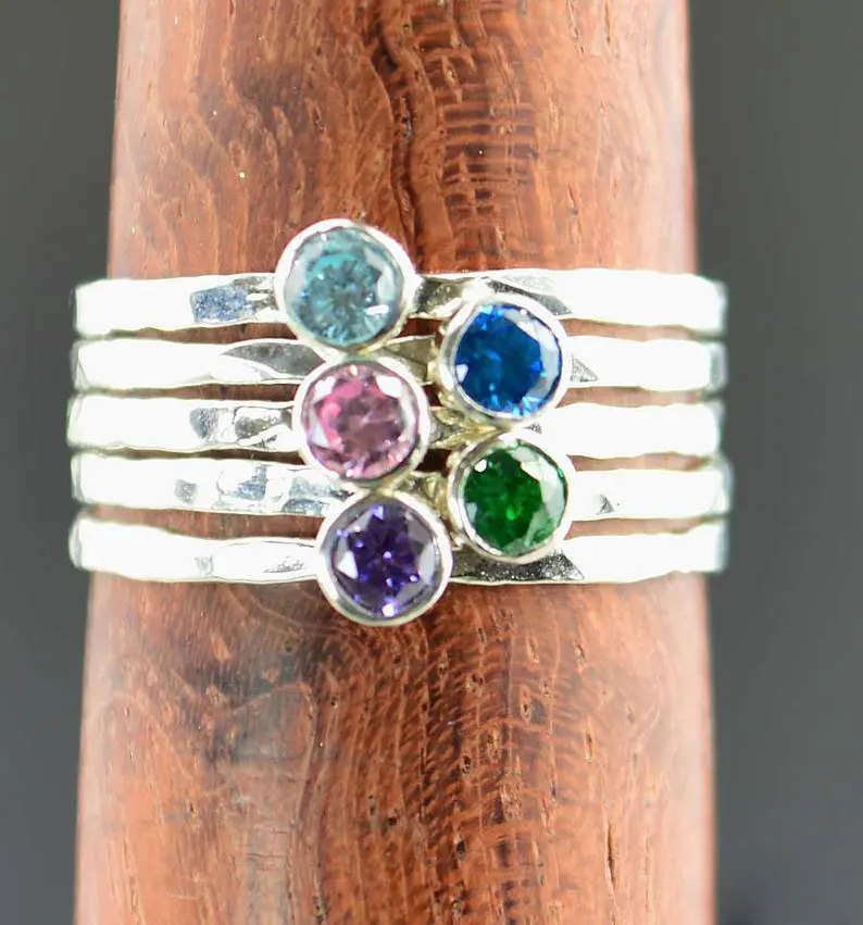 Grab 5 - Dainty Silver Mothers Rings, Mother's Ring, Grandmas Rings, Mommy Ring, Mothers Jewelry, Mothers Ring, Gift for Mom
Grab 5 - Dainty Silver Mothers Rings, Mother's Ring, Grandmas Rings, Mommy Ring, Mothers Jewelry, Mothers Ring, Gift for Mom