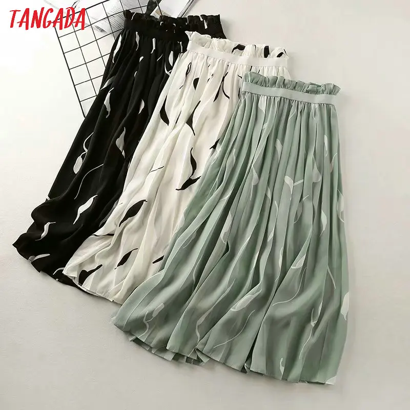 Tangada women printed pleated skirts stretch waist 2019 fashion ladies vintage long skirts faldas mujer QQ03
Tangada women printed pleated skirts stretch waist 2019 fashion ladies vintage long skirts faldas mujer QQ03