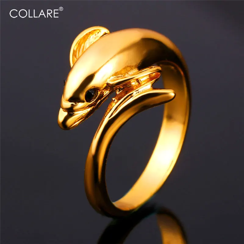 Collare Dolphin Ring For Women Gold/Silver Color Cocktail Party Wedding Bands Ring Men Anime Wholesale Jewelry R105
Collare Dolphin Ring For Women Gold/Silver Color Cocktail Party Wedding Bands Ring Men Anime Wholesale Jewelry R105