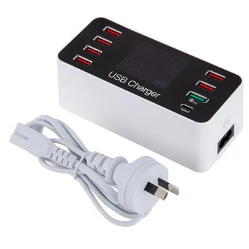 CARPRIE Usb Hub With Power Adapter 8 Port USB Charger Fast Loader HUB+Type-C Fast Charge 40W QC 3.0 LED Display With AU Plug
CARPRIE Usb Hub With Power Adapter 8 Port USB Charger Fast Loader HUB+Type-C Fast Charge 40W QC 3.0 LED Display With AU Plug