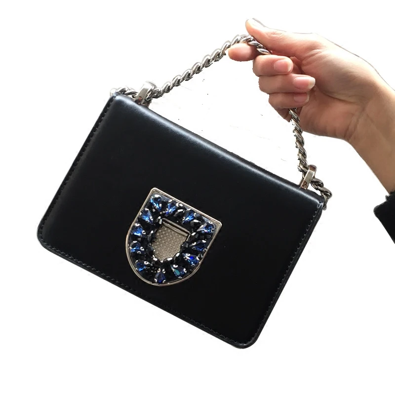 2019 Fashion Women Handbags Genuine Leather Diamonds Chains Hand Bag Flap Shoulder Messenger Crossbody Cow Leather Black Bags
2019 Fashion Women Handbags Genuine Leather Diamonds Chains Hand Bag Flap Shoulder Messenger Crossbody Cow Leather Black Bags