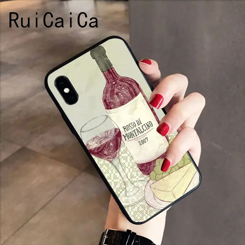 On Wine Glass in Paris red bottle Wine glass