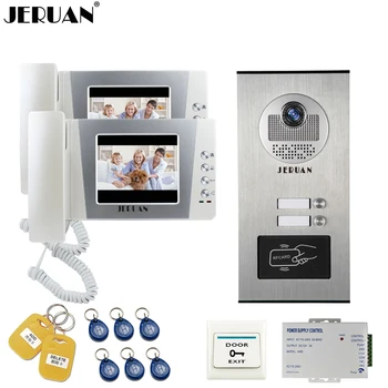JERUAN 4.3 inch LCD Video Door Phone Doorbell Intercom System 2 Monitor RFID Access Camera for 2 Household Apartment In Stock
JERUAN 4.3 inch LCD Video Door Phone Doorbell Intercom System 2 Monitor RFID Access Camera for 2 Household Apartment In Stock