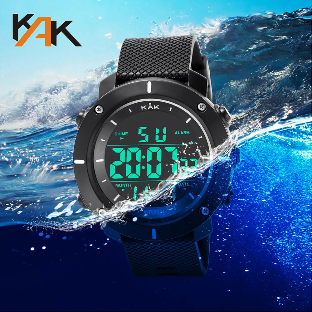 Wristwatch Military Sport Men LED Electronic Wrist Watch Luxury Digital Design Watches Men Outdoor Waterproof Life Quartz Watch
Wristwatch Military Sport Men LED Electronic Wrist Watch Luxury Digital Design Watches Men Outdoor Waterproof Life Quartz Watch