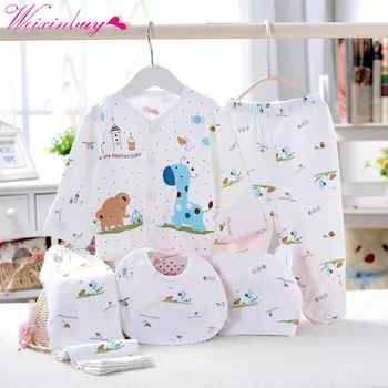 5 Pcs Newborn Baby Boy Girl Clothing Set Cotton Cartoon Monk Tops Pants Bib Hats Infant Clothes 0-3 Months
5 Pcs Newborn Baby Boy Girl Clothing Set Cotton Cartoon Monk Tops Pants Bib Hats Infant Clothes 0-3 Months