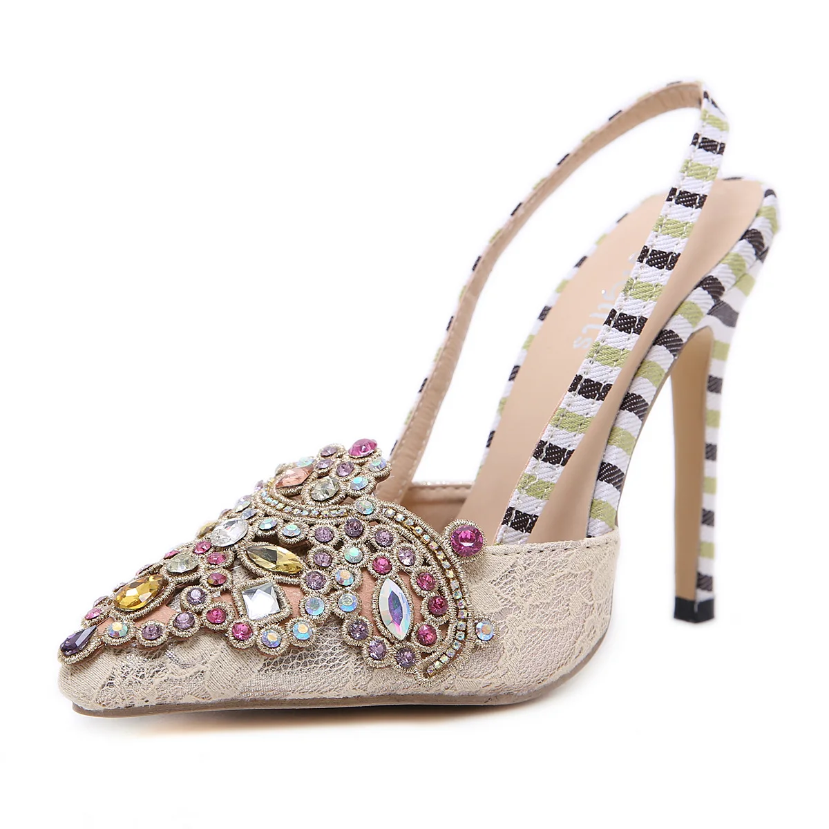12cm Heels Womens Stilettos Pointed Toe Rhinestone Crystal Slingbacks Pumps Shoes Dating Clubwear Pointed Toe A372
12cm Heels Womens Stilettos Pointed Toe Rhinestone Crystal Slingbacks Pumps Shoes Dating Clubwear Pointed Toe A372