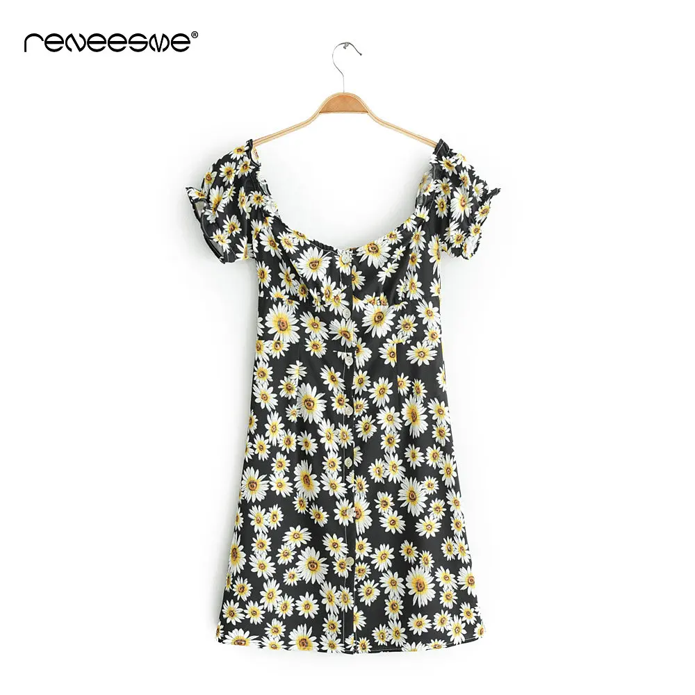 2019 new floral print women dress mini slim slash neck short sleeve casual sheath ladies dresses button chic female vestidos
2019 new floral print women dress mini slim slash neck short sleeve casual sheath ladies dresses button chic female vestidos