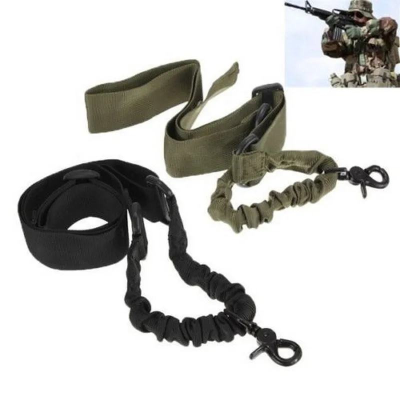 One Single 1 Point Nylon Multi-function Adjustable Tactical Rifle Sling for Hunting Gun Strap Airsoft Mount Bungee System Kit
One Single 1 Point Nylon Multi-function Adjustable Tactical Rifle Sling for Hunting Gun Strap Airsoft Mount Bungee System Kit