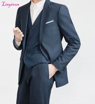 Linyixun Dark Blue Men Suits For Wedding, Bespoke Dark Blue Men Slim Fit Suits,Tailor Made Custom MadeDark Blue Men Suits With
Linyixun Dark Blue Men Suits For Wedding, Bespoke Dark Blue Men Slim Fit Suits,Tailor Made Custom MadeDark Blue Men Suits With