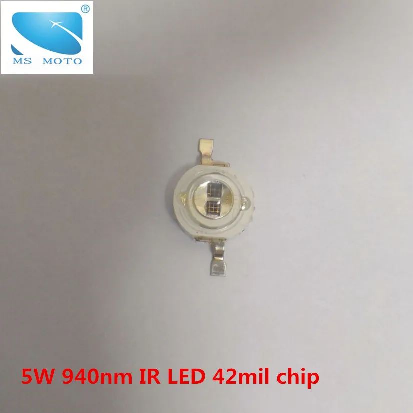 5W 940nm array IR LED 2pcs 42mil chips in one infrared emitting diode Infrared led infrared lamp for Invisible security
5W 940nm array IR LED 2pcs 42mil chips in one infrared emitting diode Infrared led infrared lamp for Invisible security