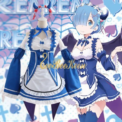 Girls Cosplay Dress Re:Life In A Different World From Zero Anime Cosplay Ram Rem Role Playing Black/red/blue Women Maid Cosplay
Girls Cosplay Dress Re:Life In A Different World From Zero Anime Cosplay Ram Rem Role Playing Black/red/blue Women Maid Cosplay