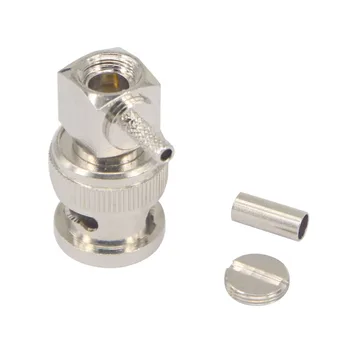 100 Pieces BNC Male Plug 90 Degree Crimp BNC connectors for RG174 LMR100 RG316 RF Adapter
100 Pieces BNC Male Plug 90 Degree Crimp BNC connectors for RG174 LMR100 RG316 RF Adapter