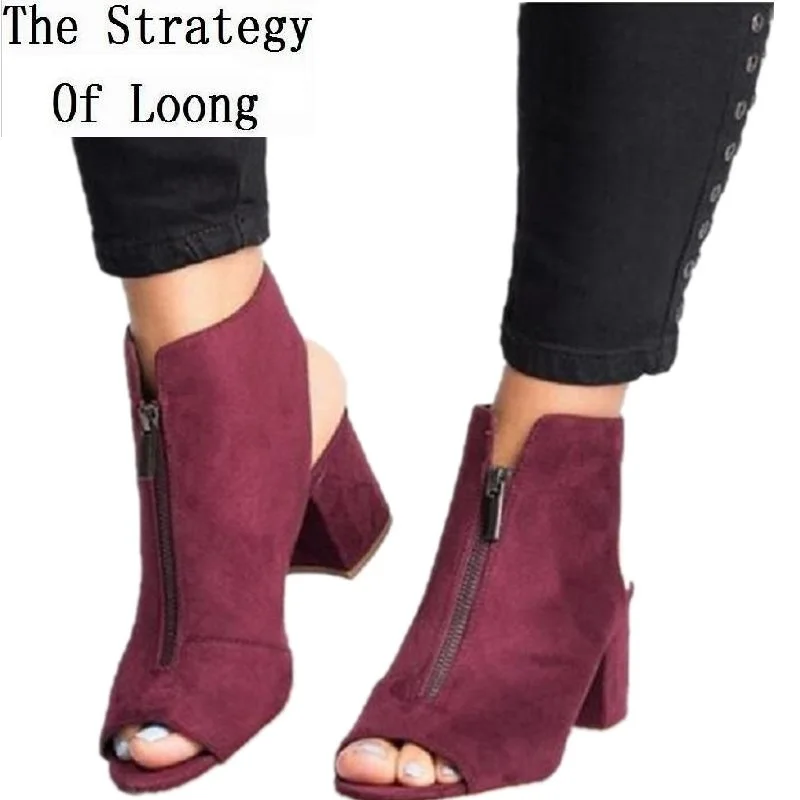 2019 New Summer Fashion Plus Size Zip Open Toe Women Sandals Thick Med Heels Back Strap Antiskid Sole Ankle Casual Shoes
2019 New Summer Fashion Plus Size Zip Open Toe Women Sandals Thick Med Heels Back Strap Antiskid Sole Ankle Casual Shoes