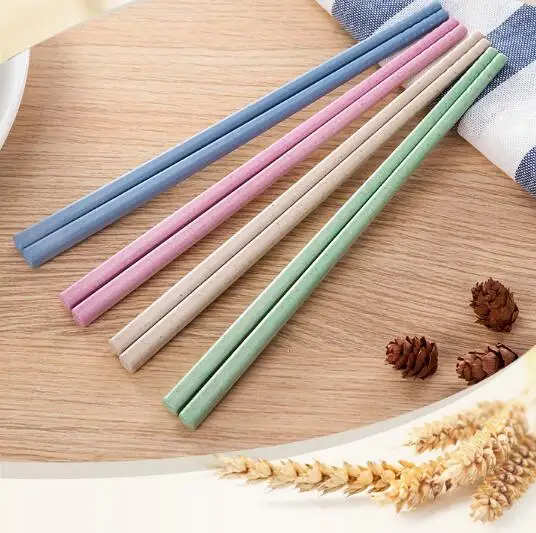 10pairs/lot Wheat Straw Chinese Chopsticks Set Eco-Friendly Reusable Chopsticks For Sushi Kids Kitchen Picnic Outdoor ENX 003
10pairs/lot Wheat Straw Chinese Chopsticks Set Eco-Friendly Reusable Chopsticks For Sushi Kids Kitchen Picnic Outdoor ENX 003