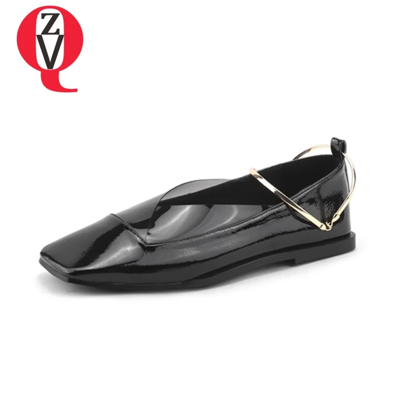 ZVQ new high quality genuine leather casual date flat shoes 2019 spring black square toe shoes concise comfortable woman shoes
ZVQ new high quality genuine leather casual date flat shoes 2019 spring black square toe shoes concise comfortable woman shoes