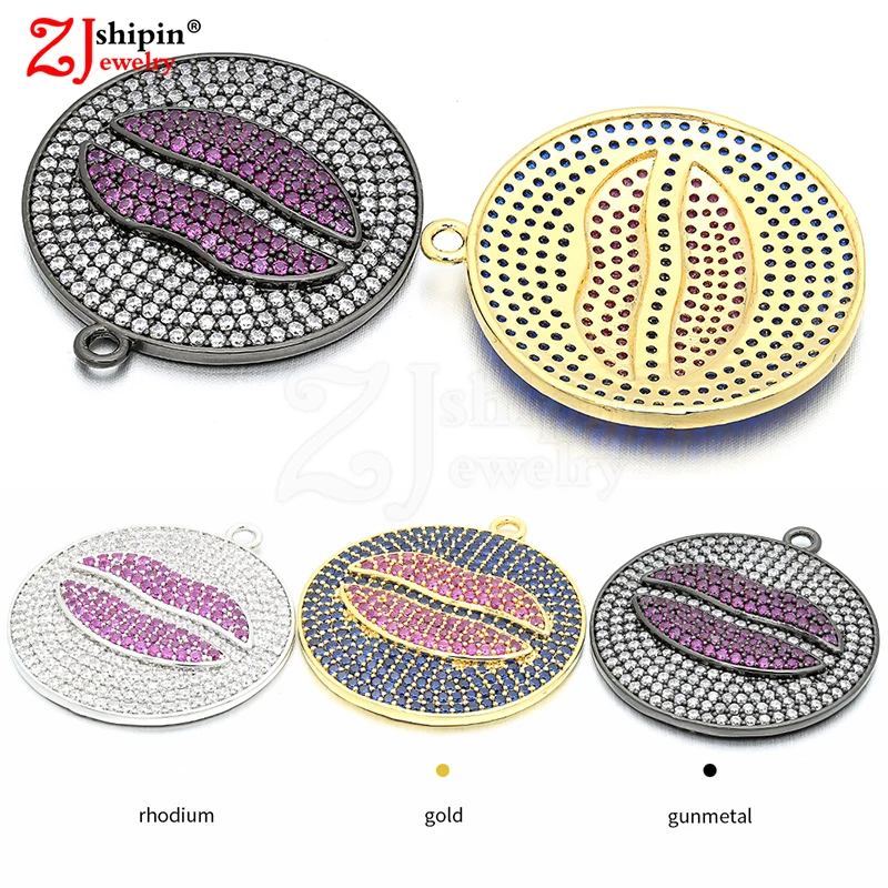 2018 Fashion micro-inlaid color zircon CZ lip shape jewelry accessories for pendant necklace earrings DIY jewelry production
2018 Fashion micro-inlaid color zircon CZ lip shape jewelry accessories for pendant necklace earrings DIY jewelry production