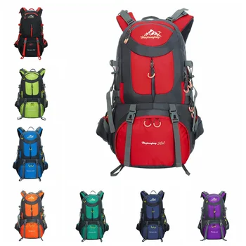 Outdoor 50L Women Men Unisex Travel Hiking Camping Backpack Mountaineering Bags Water Repellent Oxford Cloth Shoulder Bag 
Outdoor 50L Women Men Unisex Travel Hiking Camping Backpack Mountaineering Bags Water Repellent Oxford Cloth Shoulder Bag