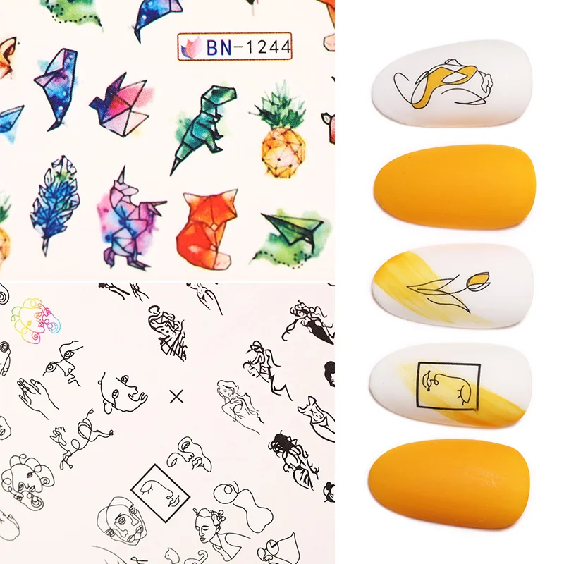 Nail Water Transfer Stickers Decals Animals Love Fruits Beauty Patterns Design Mixed Colors Stickers Nail Design Accessories
Nail Water Transfer Stickers Decals Animals Love Fruits Beauty Patterns Design Mixed Colors Stickers Nail Design Accessories