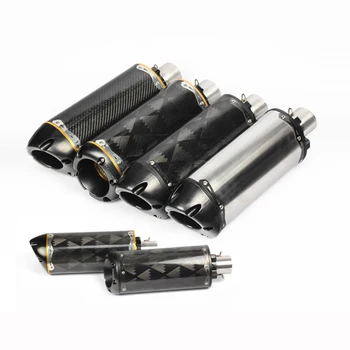 51mm Universal Motorcycle Exhaust Tail Pipe Carbon Fiber+Aluminium Alloy No muffler DB Killer Motorbike Exhaust Escape Modified
51mm Universal Motorcycle Exhaust Tail Pipe Carbon Fiber+Aluminium Alloy No muffler DB Killer Motorbike Exhaust Escape Modified