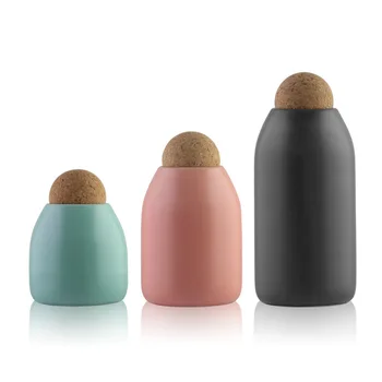 KOMOREBI New Ceramic Wood Lid Storage Tank Kitchen Food Coffee Tea Pot Seasoning Sealed Storage Bottle Desktop Decoration
KOMOREBI New Ceramic Wood Lid Storage Tank Kitchen Food Coffee Tea Pot Seasoning Sealed Storage Bottle Desktop Decoration