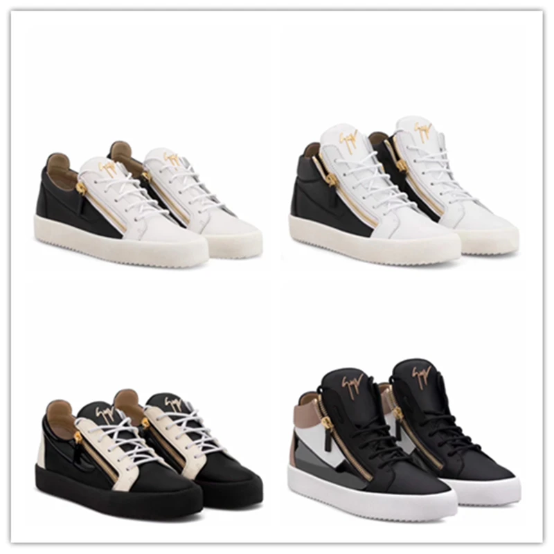 Authentic Giuseppe x zanotti design Black White Mix GZ Hight and Low Top Sneakers Men/Women Real Cowhide Casual Shoes Flats
Authentic Giuseppe x zanotti design Black White Mix GZ Hight and Low Top Sneakers Men/Women Real Cowhide Casual Shoes Flats