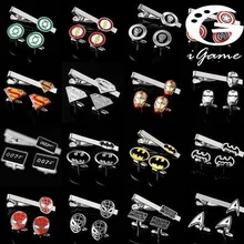 Free Shipping Tie Clips & Cufflinks Set Superheroes Designs Quality Brass Material(1 Set=1 pair cufflinks+1pc tie clip) Free Shipping Tie Clips & Cufflinks Set Superheroes Designs Quality Brass Material(1 Set=1 pair cufflinks+1pc tie clip)