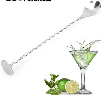 500 pcs/lot 304 Stainless Steel Bar Spoon 27.5cm Swizzle Stick Stirrer Bar Mixing Spoon Cocktail Drink Sticking Tools
500 pcs/lot 304 Stainless Steel Bar Spoon 27.5cm Swizzle Stick Stirrer Bar Mixing Spoon Cocktail Drink Sticking Tools