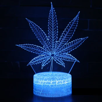 Maple Leaf 3D Visual Illusion Night Light Transparent Acrylic LED 7 Color Changing Touch Bedside Table Lamp
Maple Leaf 3D Visual Illusion Night Light Transparent Acrylic LED 7 Color Changing Touch Bedside Table Lamp