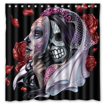 Novelty Item!Day Of The Dead_Sugar Skull Background Printed Waterproof Polyester Shower&Bath Curtain( 180X180CM)
Novelty Item!Day Of The Dead_Sugar Skull Background Printed Waterproof Polyester Shower&Bath Curtain( 180X180CM)