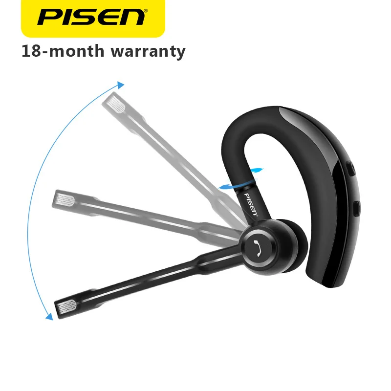 PISEN LE105 Bluetooth Wireless Earphones Ear Hook Hands Free Earpiece Driving Earphones Business Headset Microphone for Phone
PISEN LE105 Bluetooth Wireless Earphones Ear Hook Hands Free Earpiece Driving Earphones Business Headset Microphone for Phone