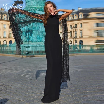 Halinfer 2018 New summer women dress sexy bodycon Lace Batwing Sleeve Black Rayon bandage Ins elegant celebrity party dresses
Halinfer 2018 New summer women dress sexy bodycon Lace Batwing Sleeve Black Rayon bandage Ins elegant celebrity party dresses